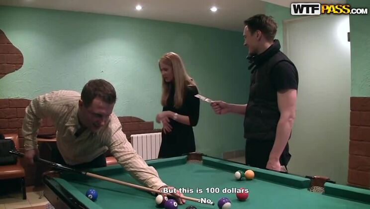 Sexy Blonde Teacher Amber Daikiri Naked For Cash With Sergei & Igor