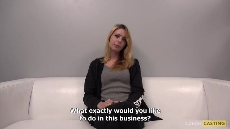 Sexy Blonde Nikola Czech Casting