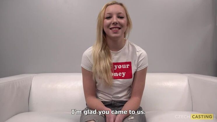 Classy Czech Blonde Casting