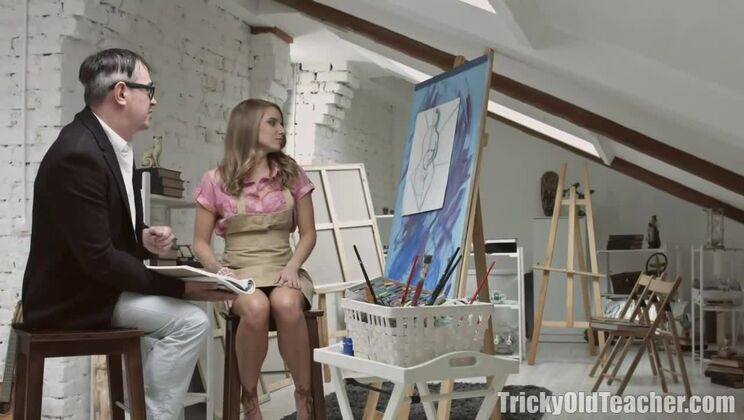 Vlada the teacher gets a hard pounding from young dad