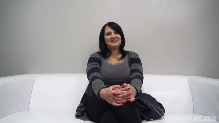 European Big Ass and Tits Casting Brunette