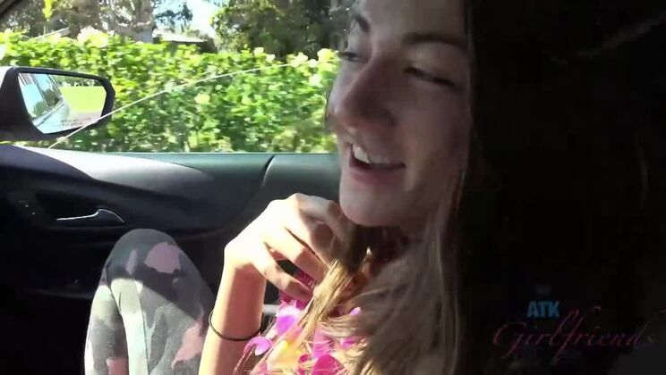 Lily Adams in a POV Beach Adventure