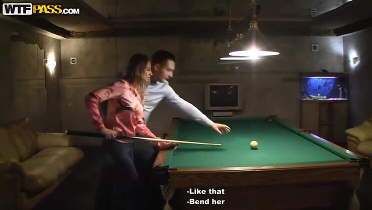 Blonde babe Milane Blanc gives head in spa salon