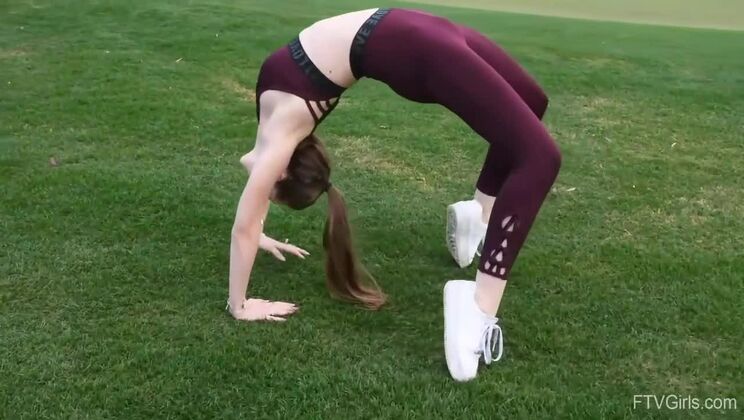 Playful Brunette Takes on Day Two