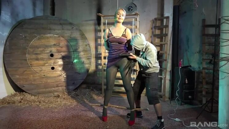 Blonde Nikky Dream in Fetish BDSM Spanking Scene