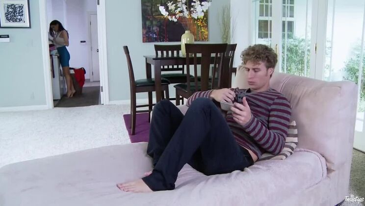 Shaved Brunette Romi Rain in Dirty Laundry