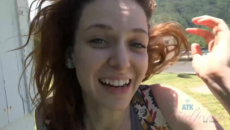 Emma Evins Gives Her Brunette Pussy A Break