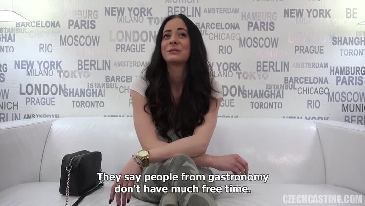 Lucie - Brunette Czech Casting Starlet