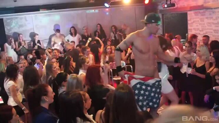 Stockings and Lingerie in Interracial Group Sex