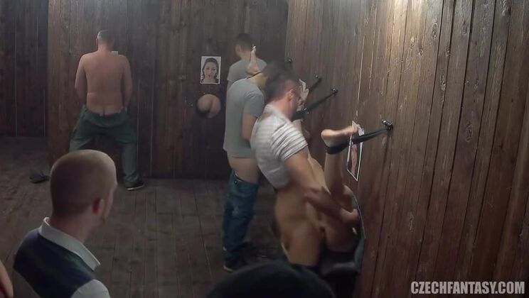 Czech Blonde in Big Tits Gloryhole Fantasy