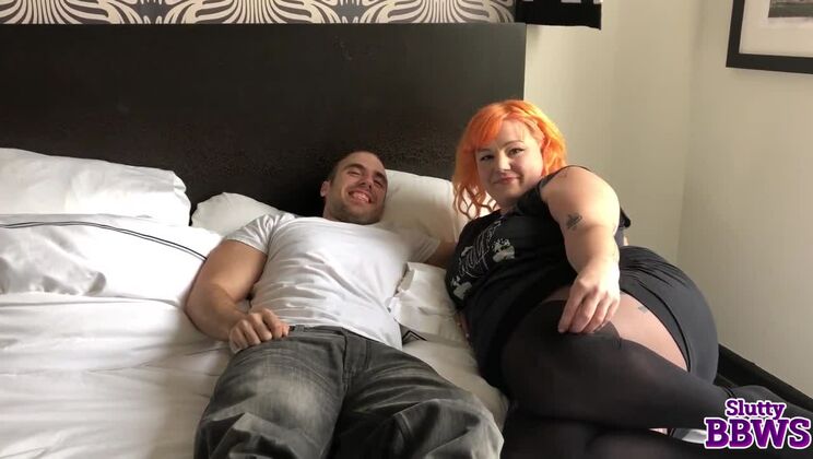 Courtney Trouble - Redhead Chubby Big Boobs BJ