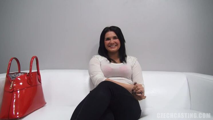 Brunette Czech Kristyna in Casting