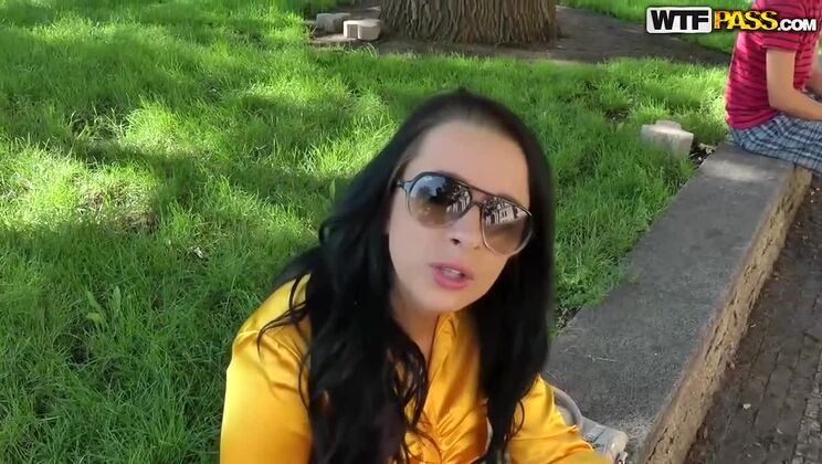 Brunette's Tattooed Body Takes a Facial