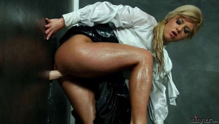 Tattooed Blonde Nathaly - Lingerie and Piercing Action