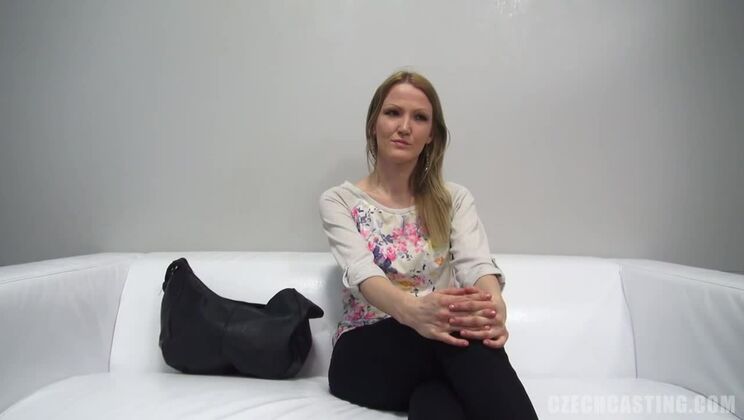 European Casting with Blonde Girl