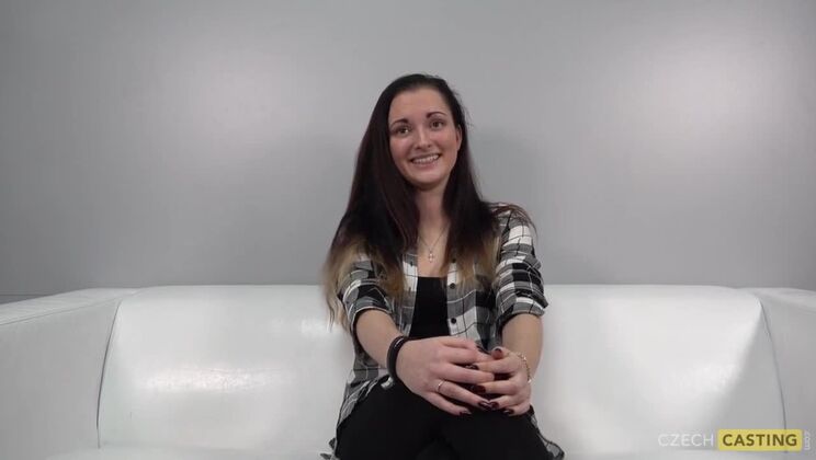 Brunette European Petra Casting Video