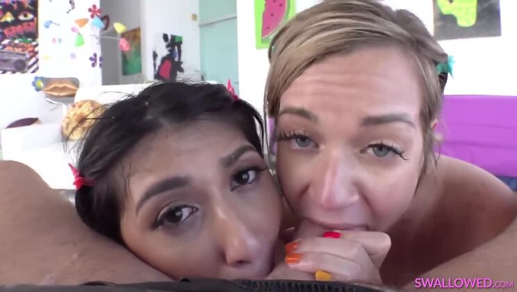 Big Tits, Brunette, Blowjob: Penelope & Rory