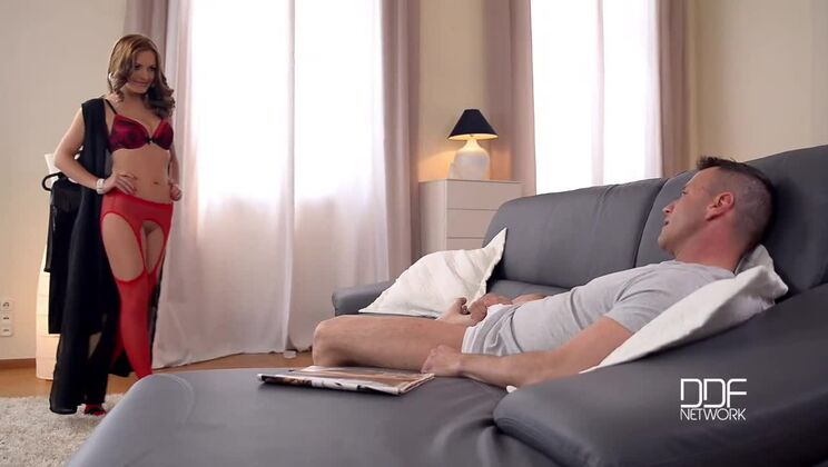 Dominica Phoenix in High Heels and Lingerie