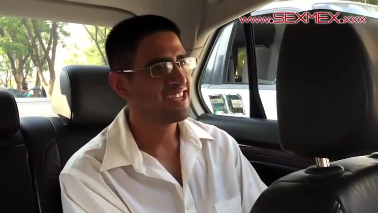  Silvia Santez in a Car, Giving a Handjob, Wearing Lingerie 