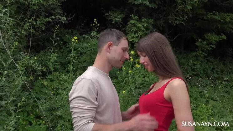 Outdoor POV Fuck with Brunette Susan Ayn and Michal D