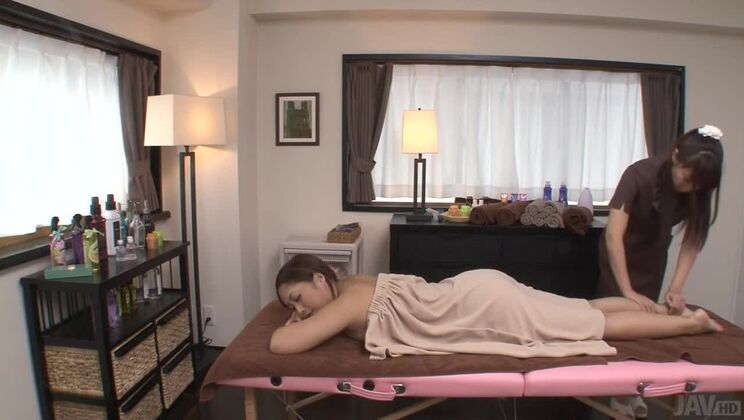 Asian Lesbians Yuna Harumoto and Maika Get Intimate