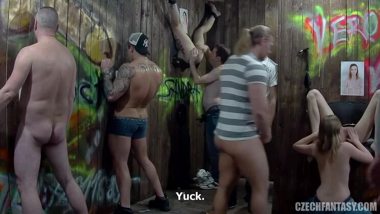 Blonde & Redhead Czech Babes - Gloryhole Fun