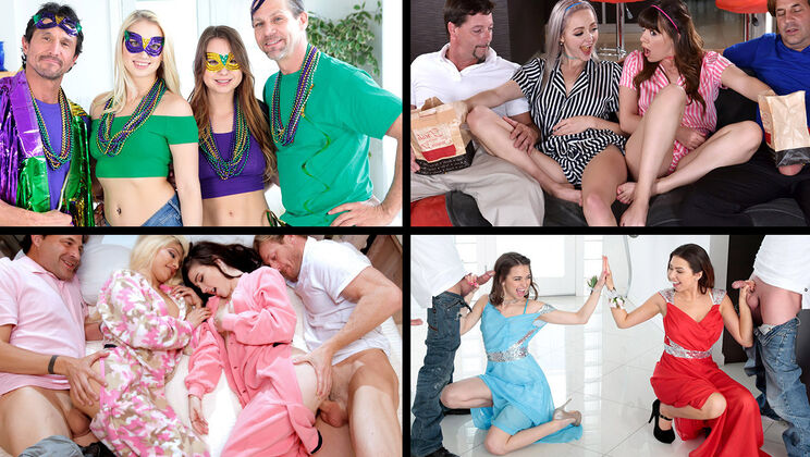 Stepdaughters Swapping Cocks - Joseline Kelly Goes Wild