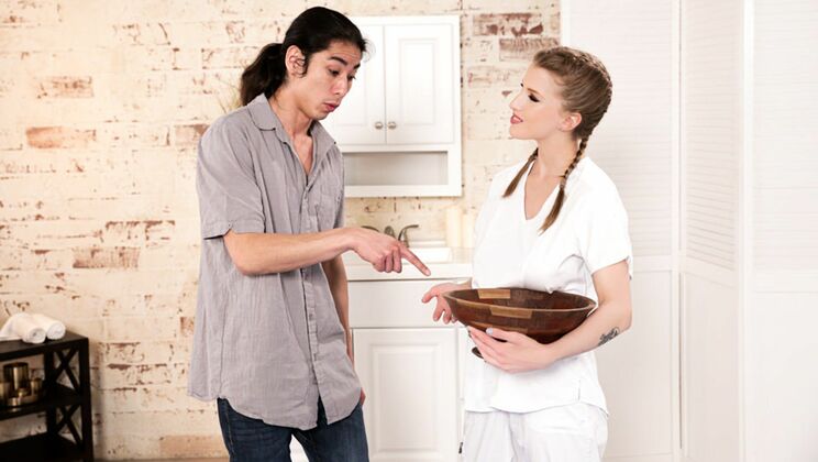 Redhead Gets Cumshot on Tits