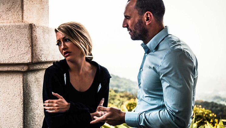 Deepthroat and Blowjob with Blonde Teen