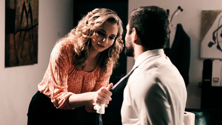 Tattooed and Pierced Office Babe