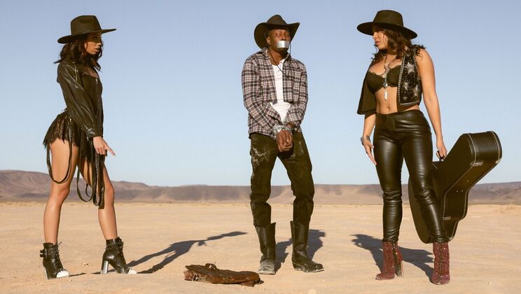 Desperada's Interracial Threesome and Spanking