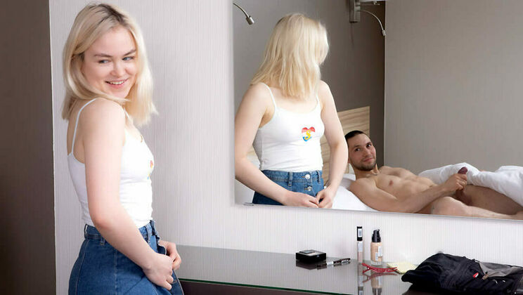 European Blonde Maya Morgan Seduces