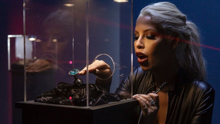 Big Tits Brunette Sucks Cock Before Anal Pound