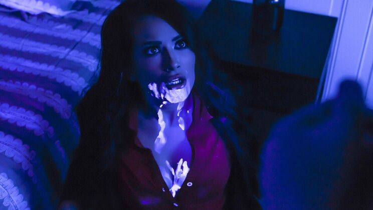 Katrina Jade Gets Cum on Her Tits and Face