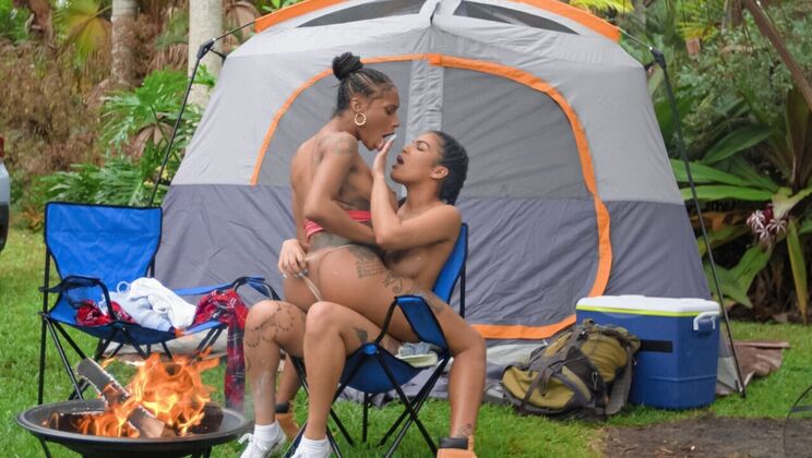 Sarai and Maya's Outdoor Lesbian Encounter