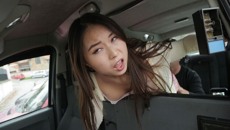 Brunette with Medium Tits Gets Spanked