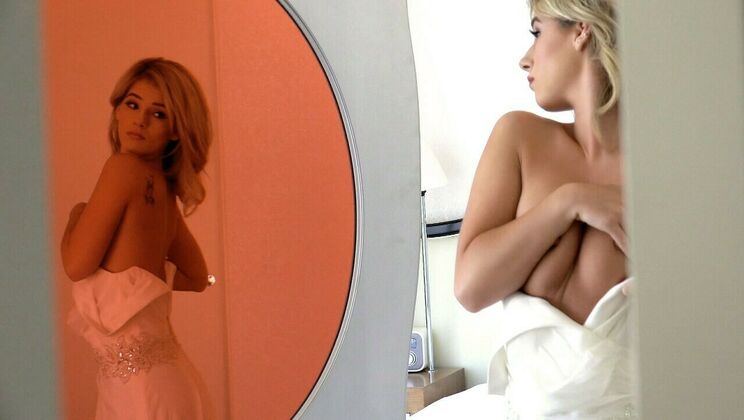 Shaved and Tattooed Bridesmaid Facial