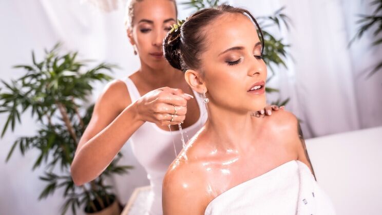 Oiled Up Czech Lesbians with Tattoos