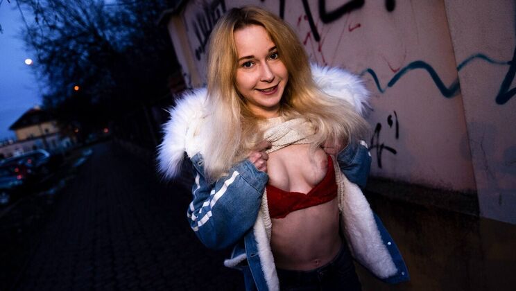 Cowgirl Action with Shaved Pussy Model