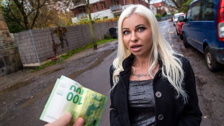 Blonde MILF in Stockings Gets Doggystyle Fucked