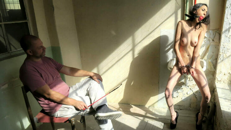 Gagged and Whipped: Ashley Ocean's BDSM Session