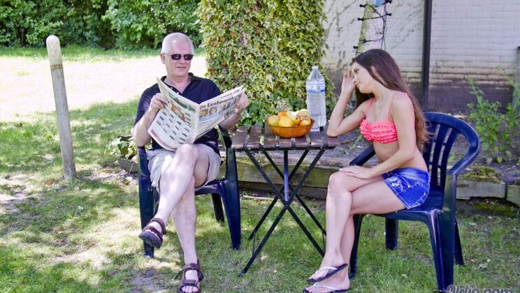 Doggystyle and Deepthroat Fun Outdoors