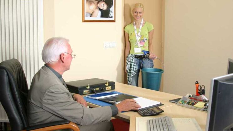 Anastazie - Blonde Maid with Big Tits