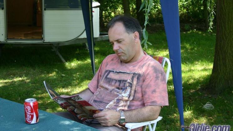 Erick's Camping Trip with a Naughty Brunette