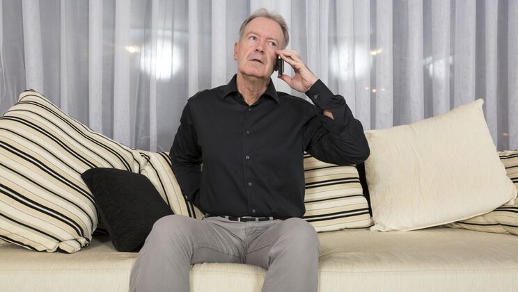 Old Man Enjoys Young Therapist