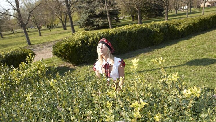 Candy Swallows Cum after Doggystyle Fuck