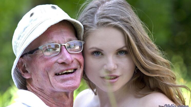 Blonde Teen Seduces Older Man for Sex