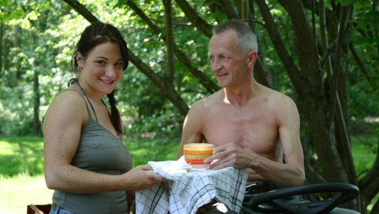 The Lawnmower and The Brunette