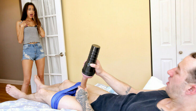 Seductive Step Sister and Stepbro's Huge Cock