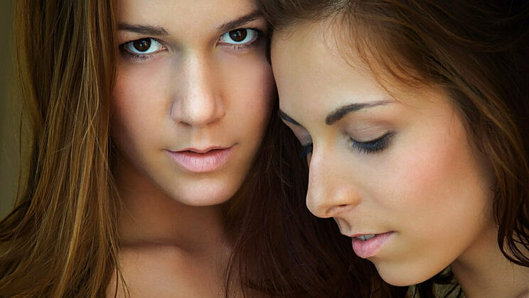 Lesbian Kissing and Sex - Alexis and Antonia